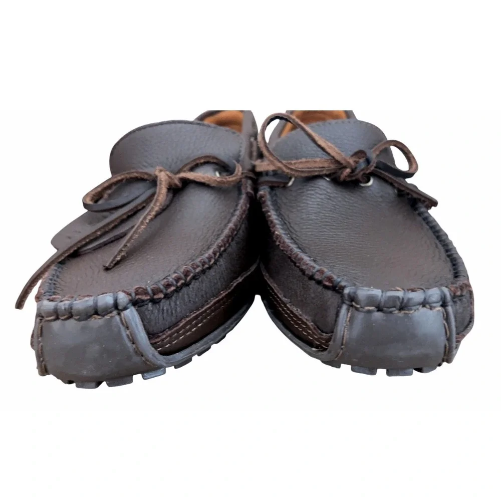 NWOB Minnetonka Men's Moosehide Weekender Moccasin Loafer SZ:‎ 15